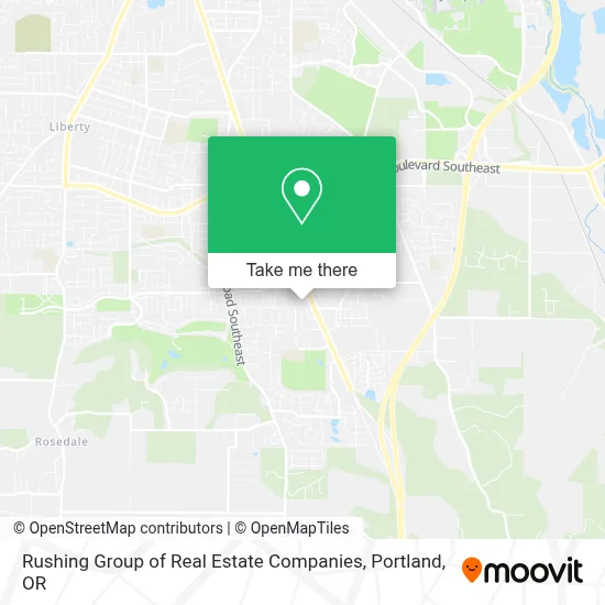 Rushing Group of Real Estate Companies map