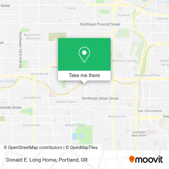 Donald E. Long Home map