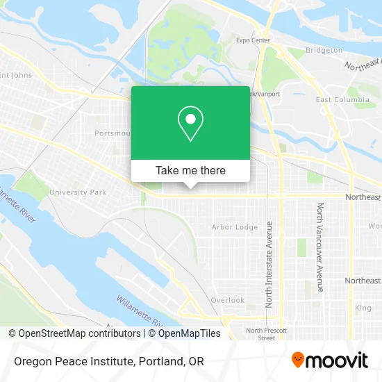 Oregon Peace Institute map