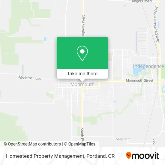 Homestead Property Management map