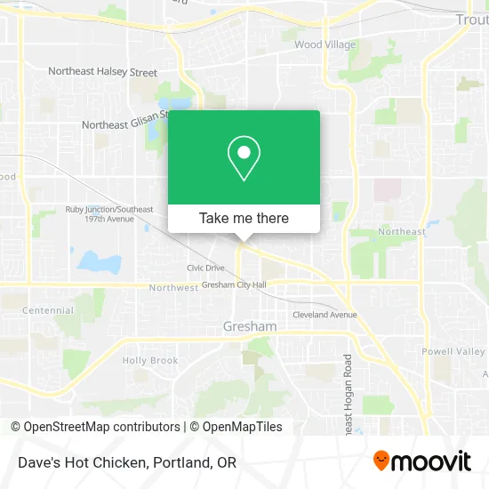 Dave's Hot Chicken map