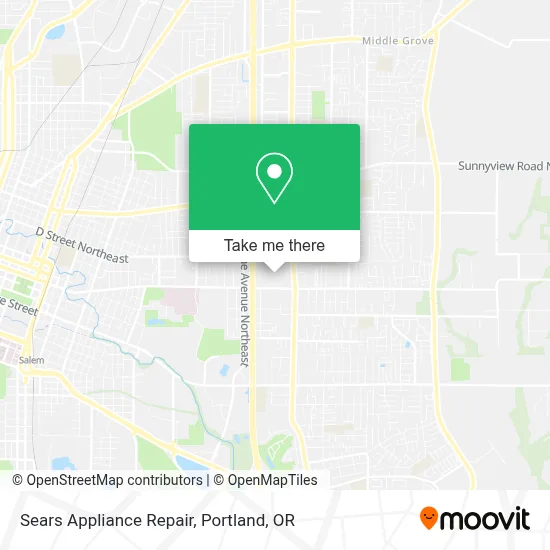 Sears Appliance Repair map