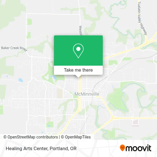 Healing Arts Center map