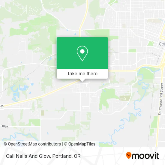 Cali Nails And Glow map
