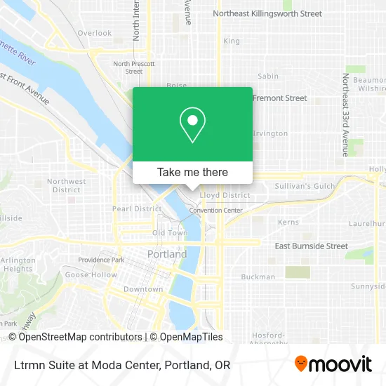 Ltrmn Suite at Moda Center map