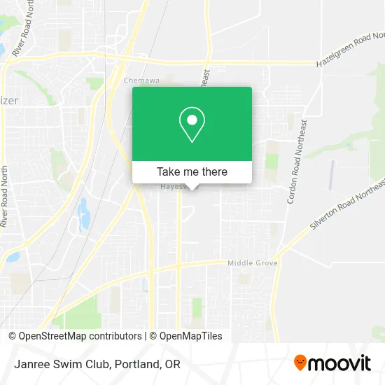 Janree Swim Club map