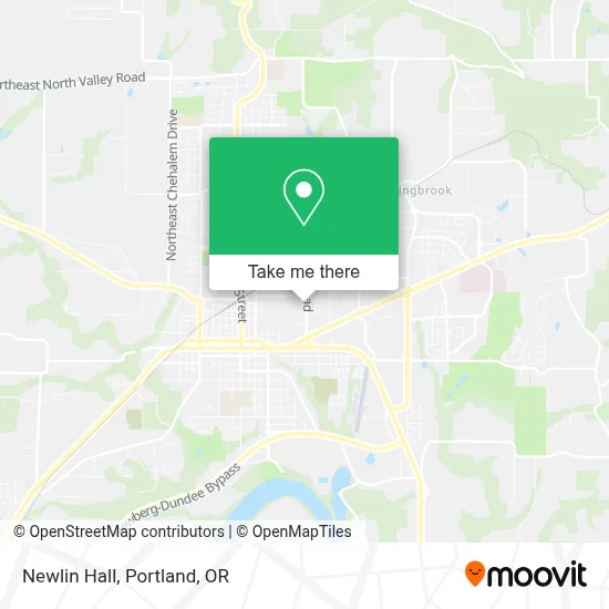 Newlin Hall map