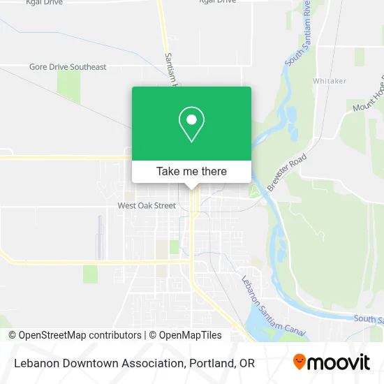 Lebanon Downtown Association map