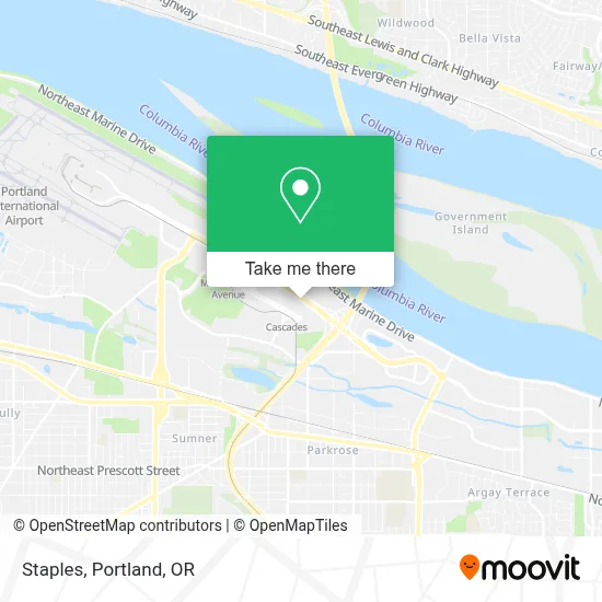 Staples map