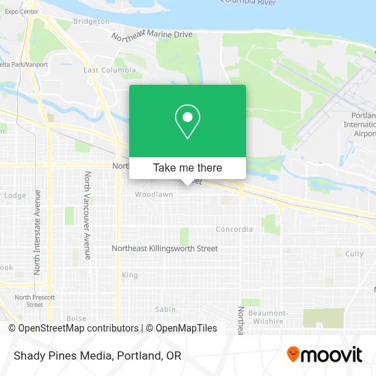 Shady Pines Media map
