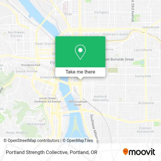 Portland Strength Collective map