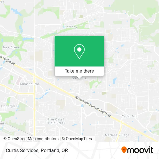 Curtis Services map
