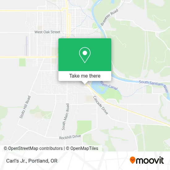 Carl's Jr. map