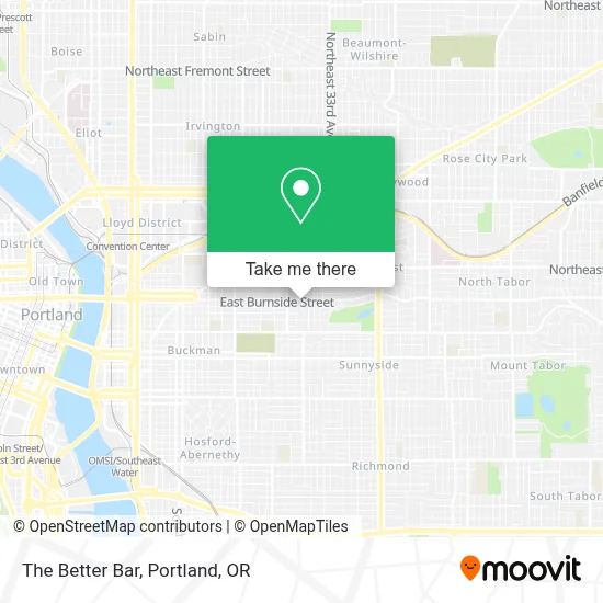 The Better Bar map