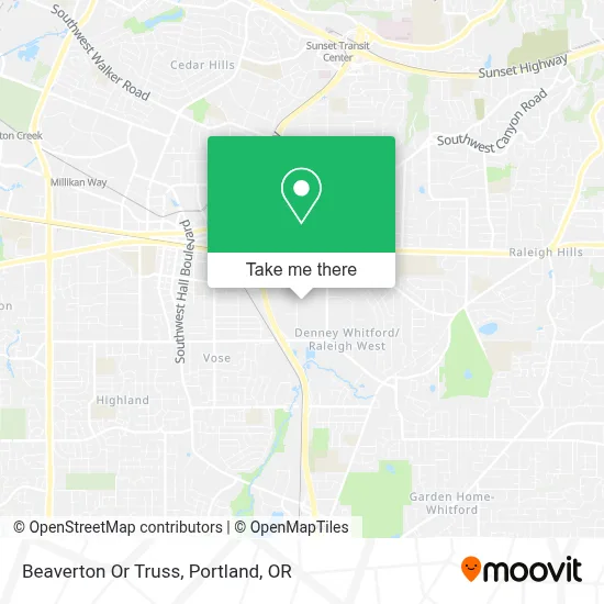Beaverton Or Truss map