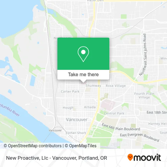 New Proactive, Llc - Vancouver map