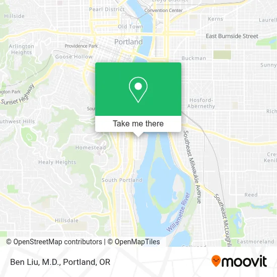 Ben Liu, M.D. map
