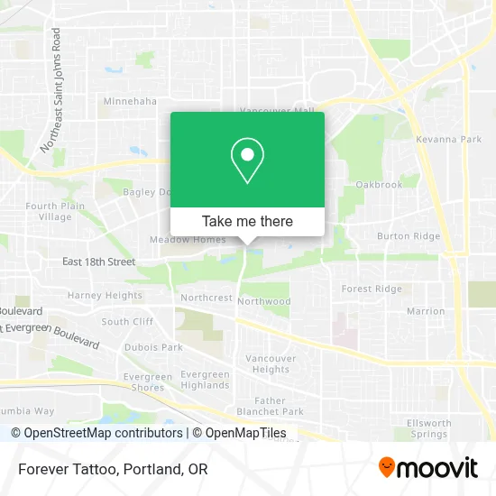 Forever Tattoo map