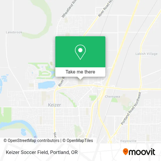 Keizer Soccer Field map