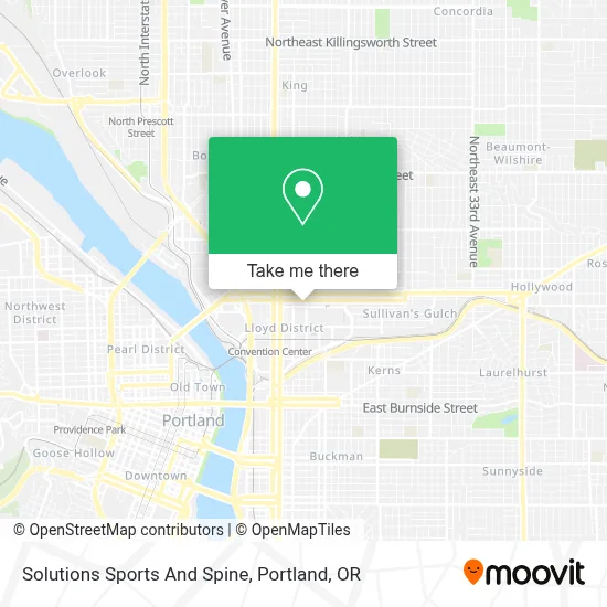 Solutions Sports And Spine map