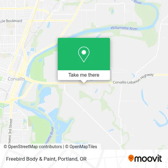 Freebird Body & Paint map