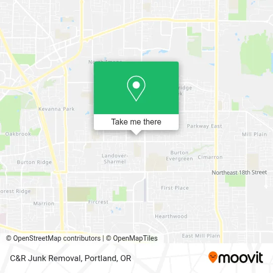 C&R Junk Removal map