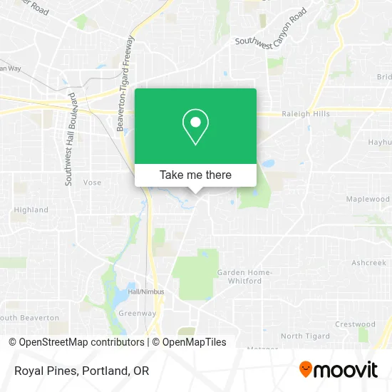 Royal Pines map