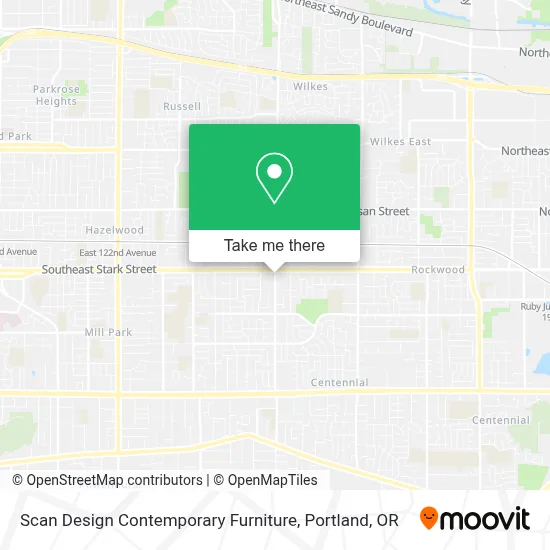 Scan Design Contemporary Furniture map
