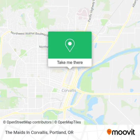 The Maids In Corvallis map