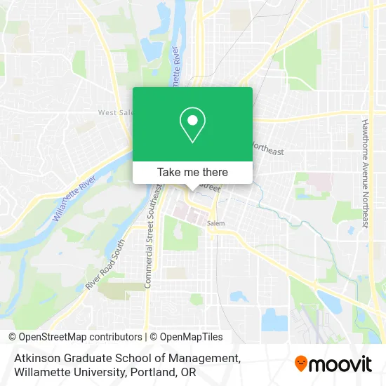 Atkinson Graduate School of Management, Willamette University map