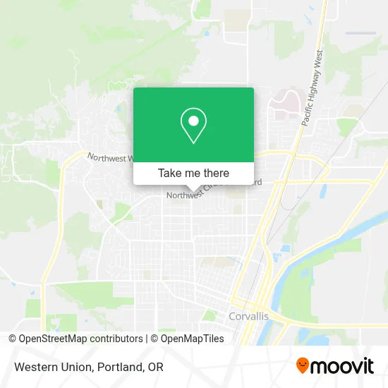 Western Union map