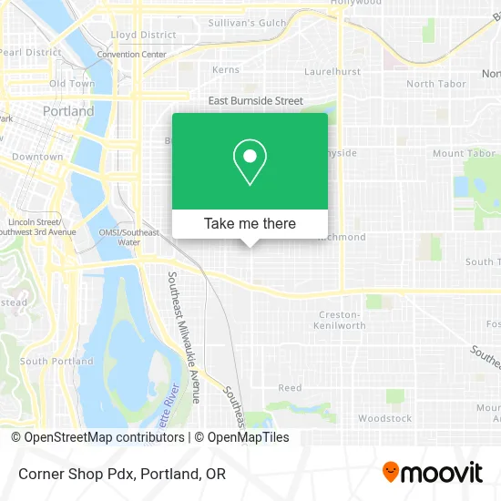 Corner Shop Pdx map