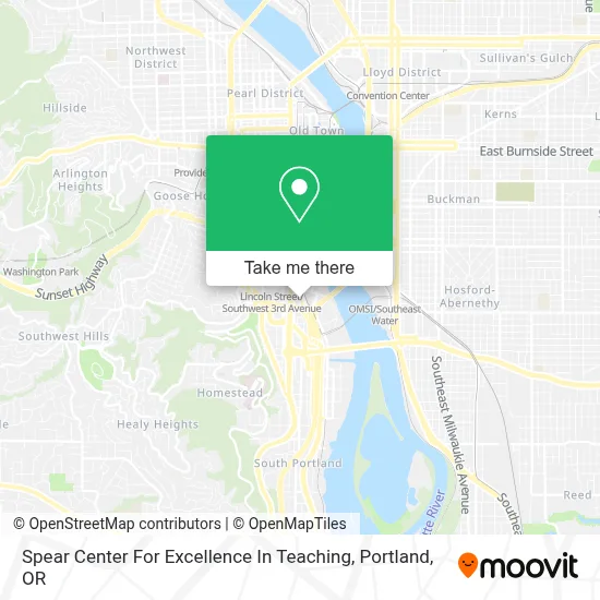 Spear Center For Excellence In Teaching map
