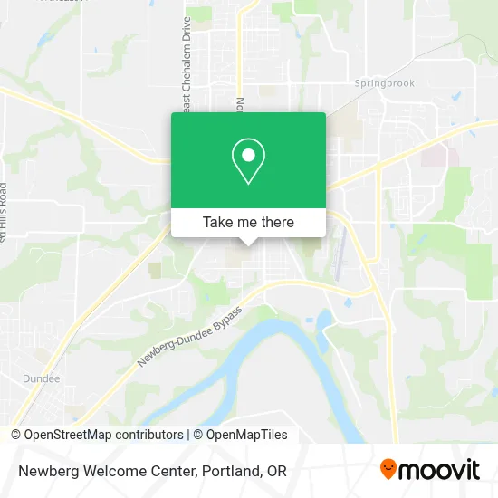 Newberg Welcome Center map