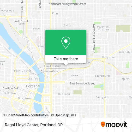 Regal Lloyd Center map