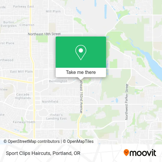 Sport Clips Haircuts map