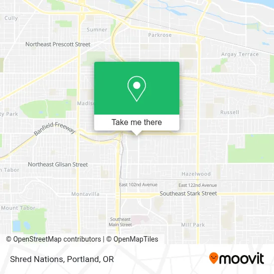 Shred Nations map