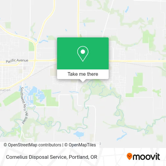 Cornelius Disposal Service map