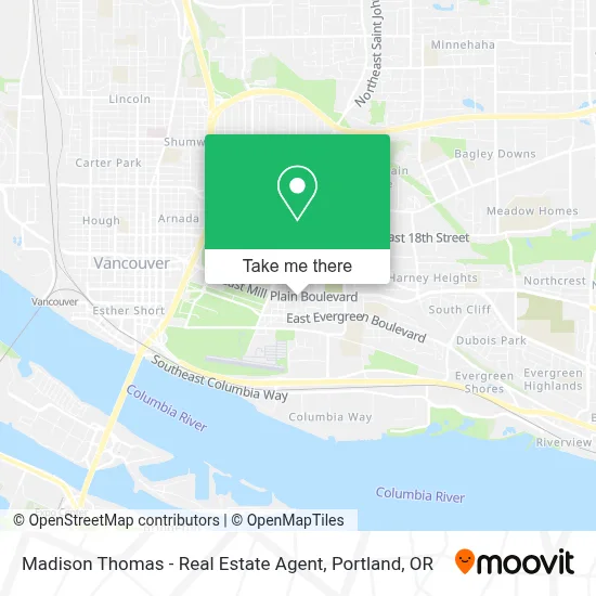 Madison Thomas - Real Estate Agent map