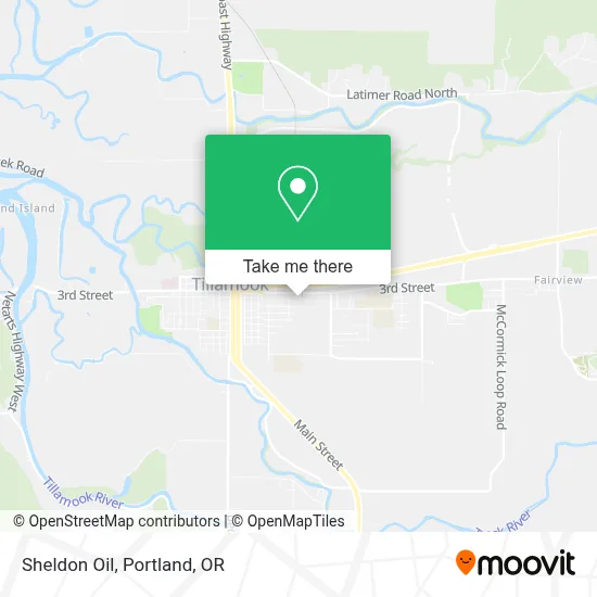 Sheldon Oil map