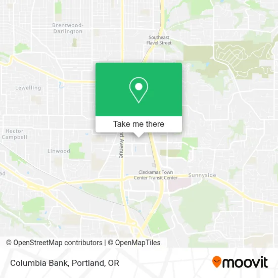 Columbia Bank map