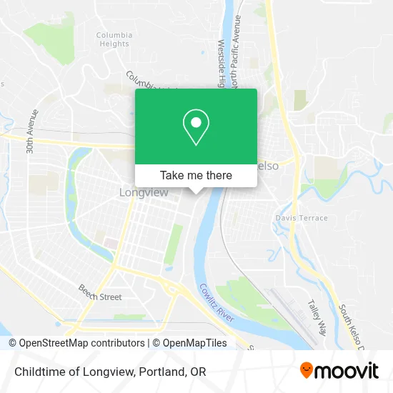Childtime of Longview map