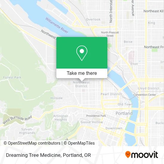 Dreaming Tree Medicine map