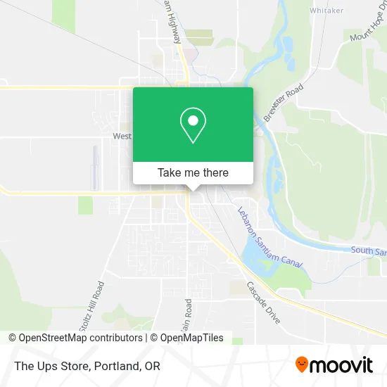 The Ups Store map