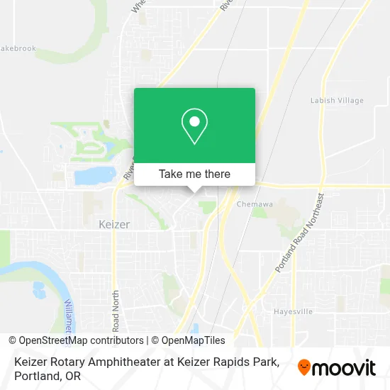 Keizer Rotary Amphitheater at Keizer Rapids Park map