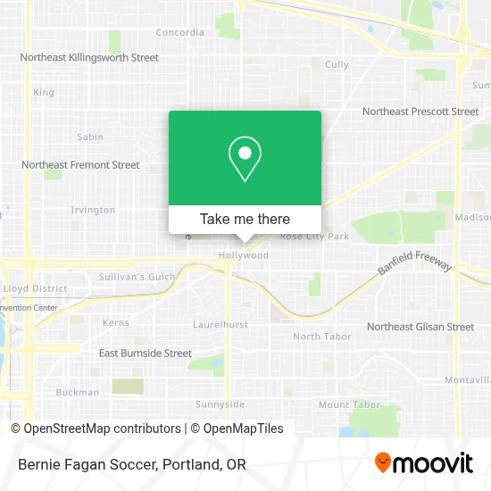 Bernie Fagan Soccer map