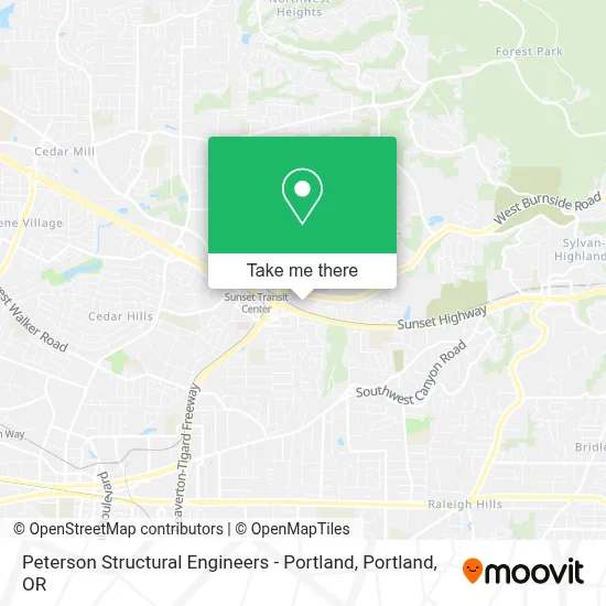 Peterson Structural Engineers - Portland map
