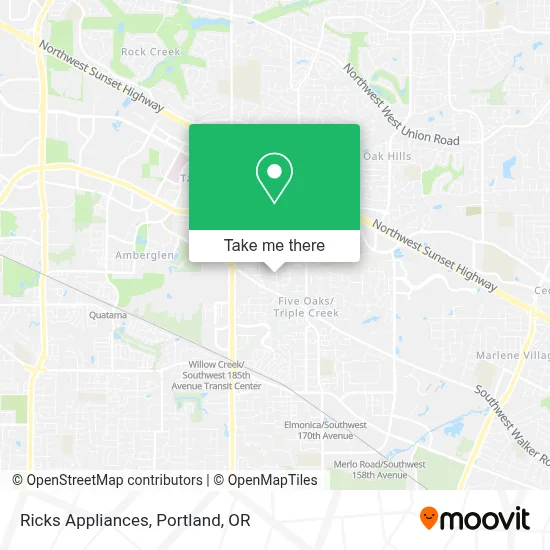 Ricks Appliances map