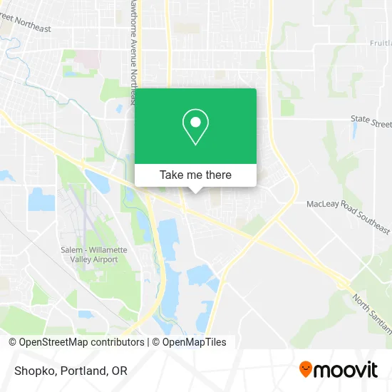 Shopko map