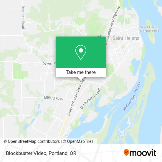Blockbuster Video map